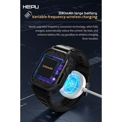 Hepu™ Multifunctional Smart Watch | Fitness Tracker, Bluetooth Calls & Health Monitor